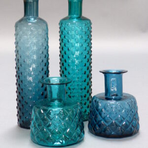 Blaue Glasvasen
