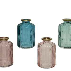 Vasen-Set Pastell – Goldrand