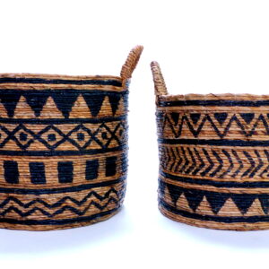 Korb 3er Set geflochten Creme (Kopie)