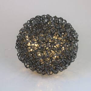 LED Drahtlichtkugel Schwarz
