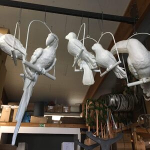 Papagei groß // Weiß