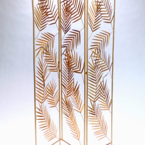 Paravent Gold Palmenblatt