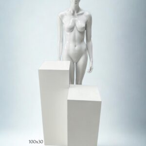 Stele Säule Weiß Matt