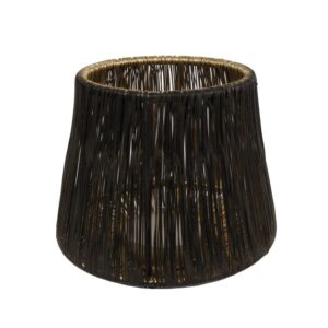 Windlicht Schwarz Gold Industrie