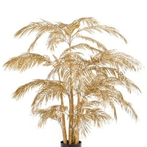 Palme Gold 200cm Glamour mieten - Schmuecker Dekoration