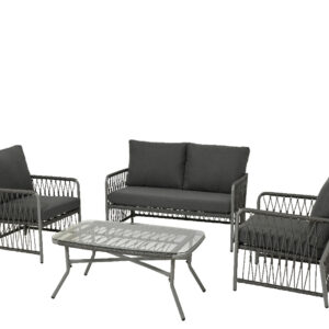 Rattan Lounge Outdoor Event mieten - Schmuecker Dekoration