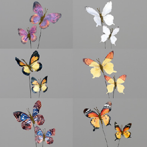 Schmetterlingspick Bunt Dekoration mieten - Schmuecker Dekoration