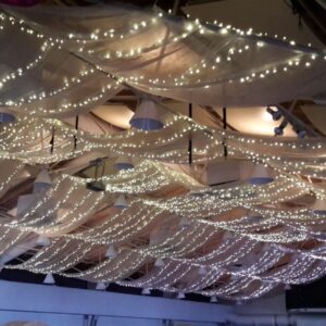 Vlieshimmel Deckengestaltung Event mieten - Schmuecker Dekoration